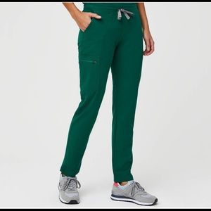 Figs Yola Skinny Scrub Pants - hunter green